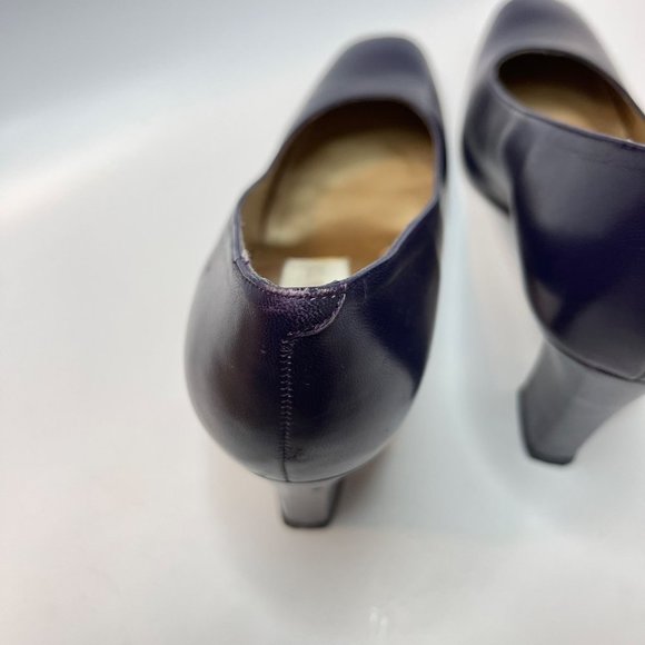 Jones New York Vintage Purple Leather Pumps - Picture 6 of 12